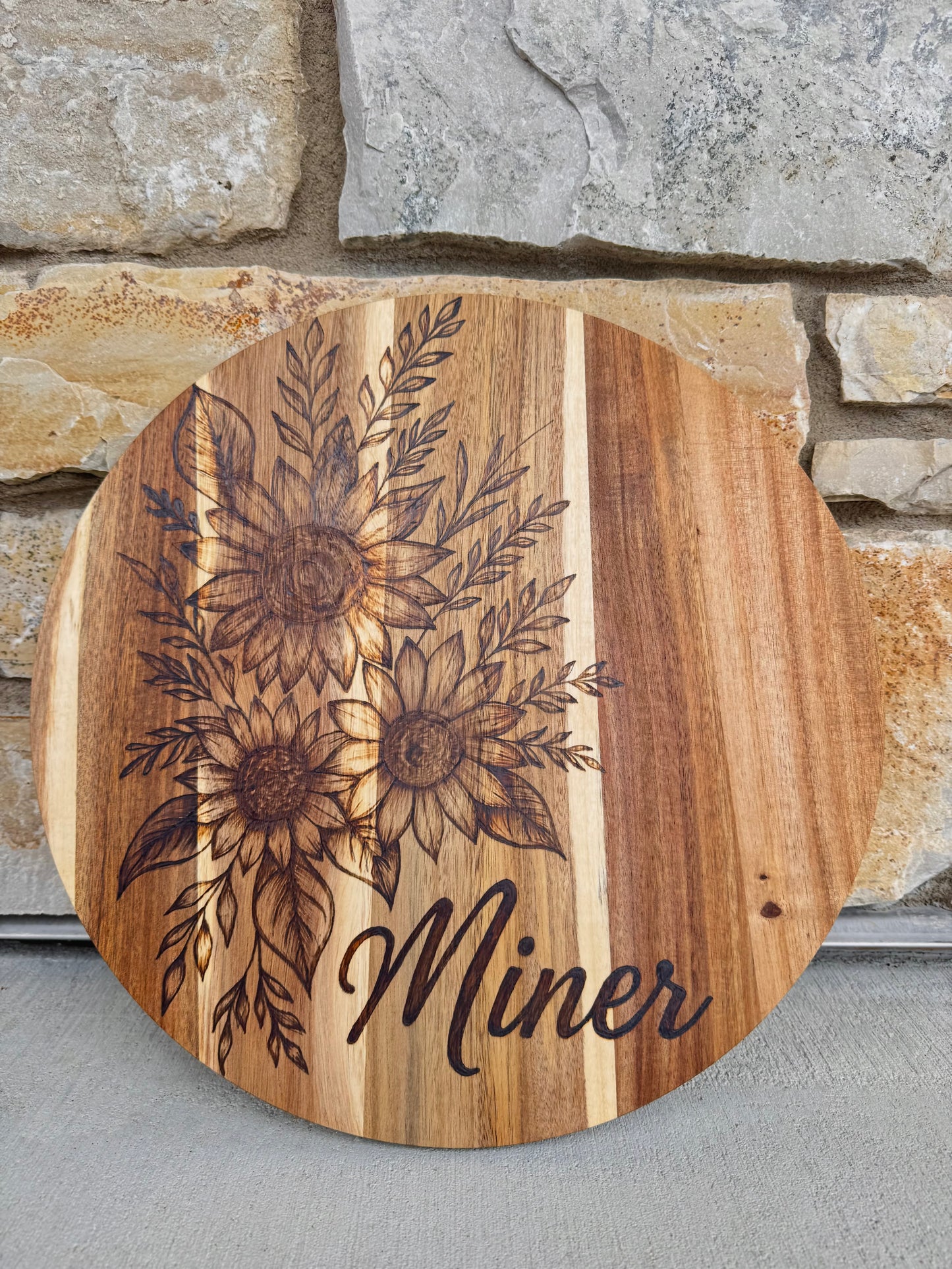 Sunflower lazy susan (custom)