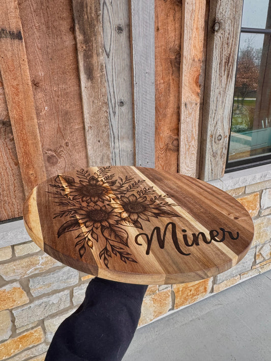 Sunflower lazy susan (custom)