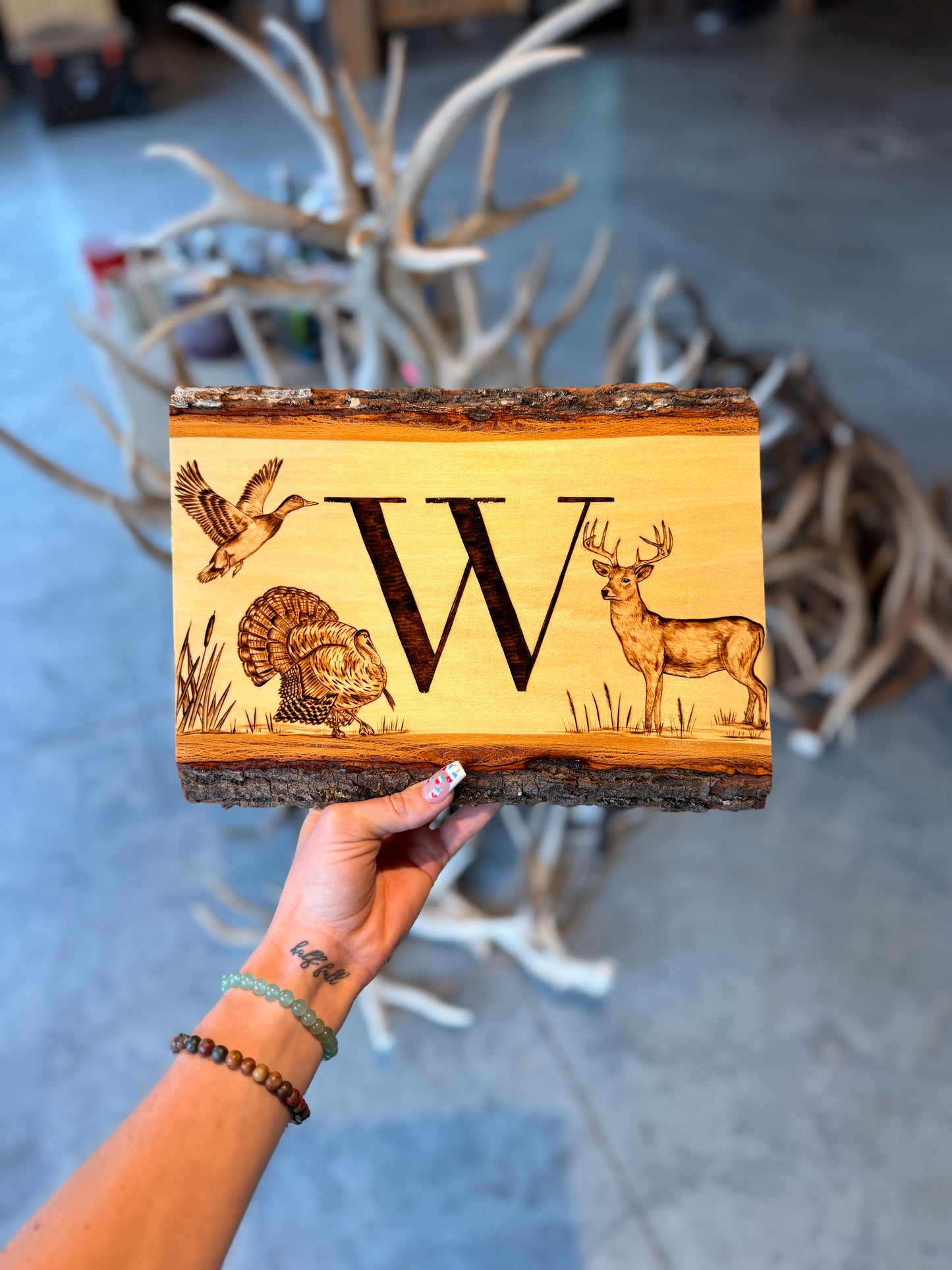 Custom letter wildlife sign