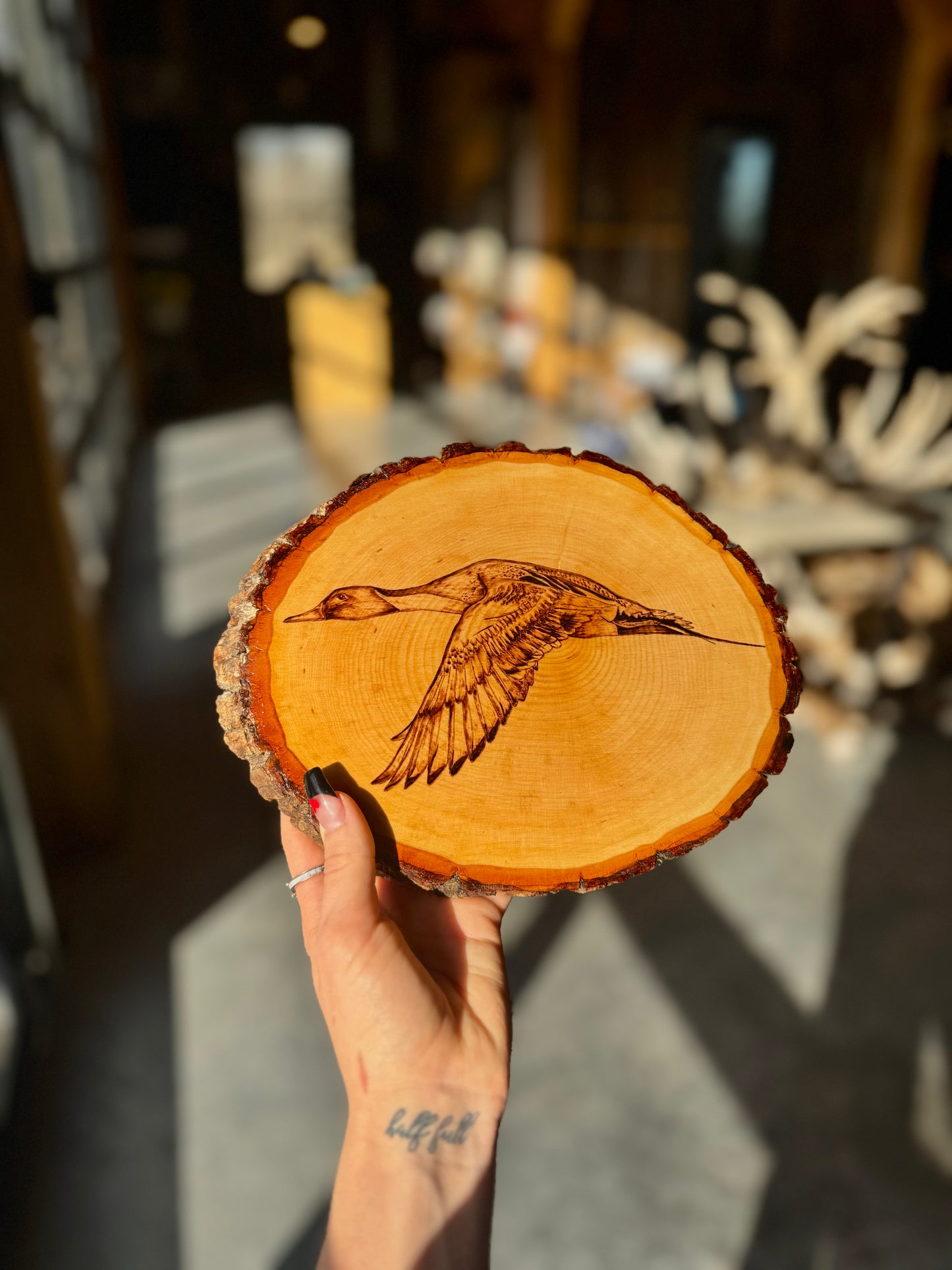 Pintail wood slab