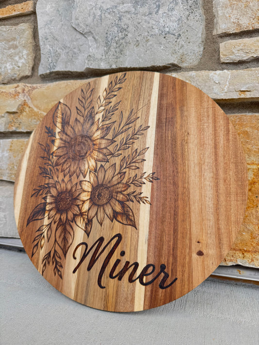 Sunflower lazy susan (custom)