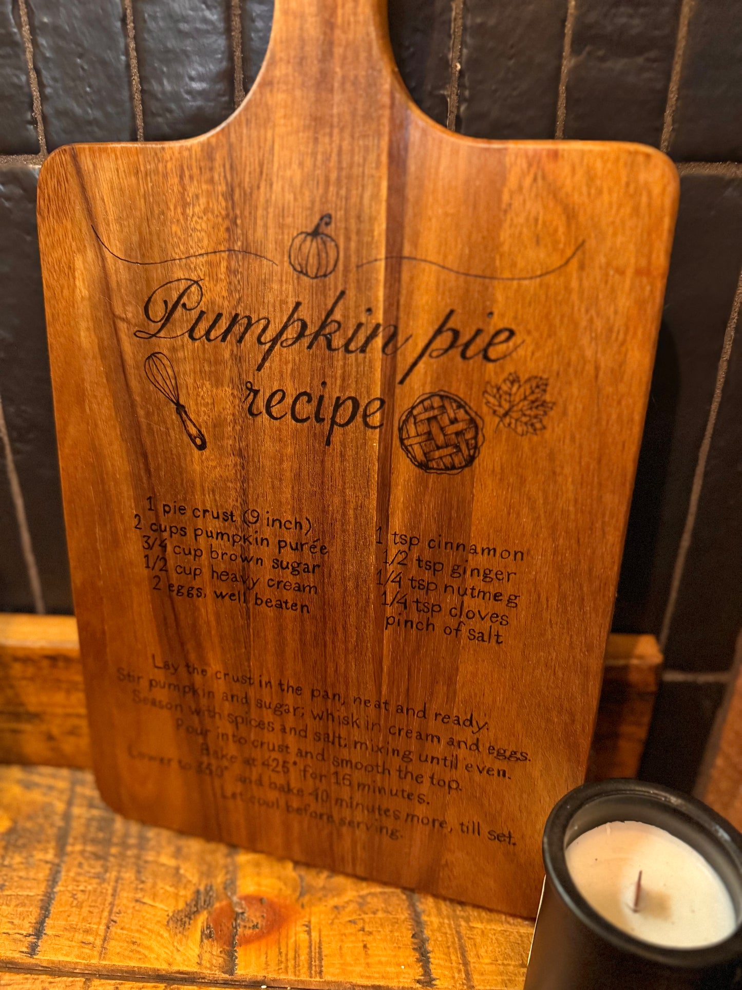 Recipe cutting board