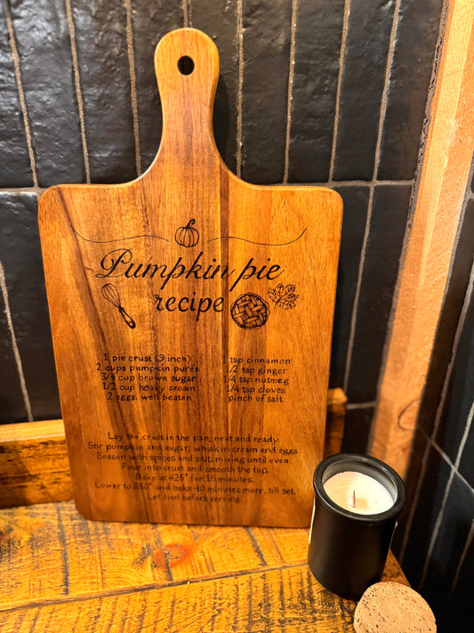 Recipe cutting board