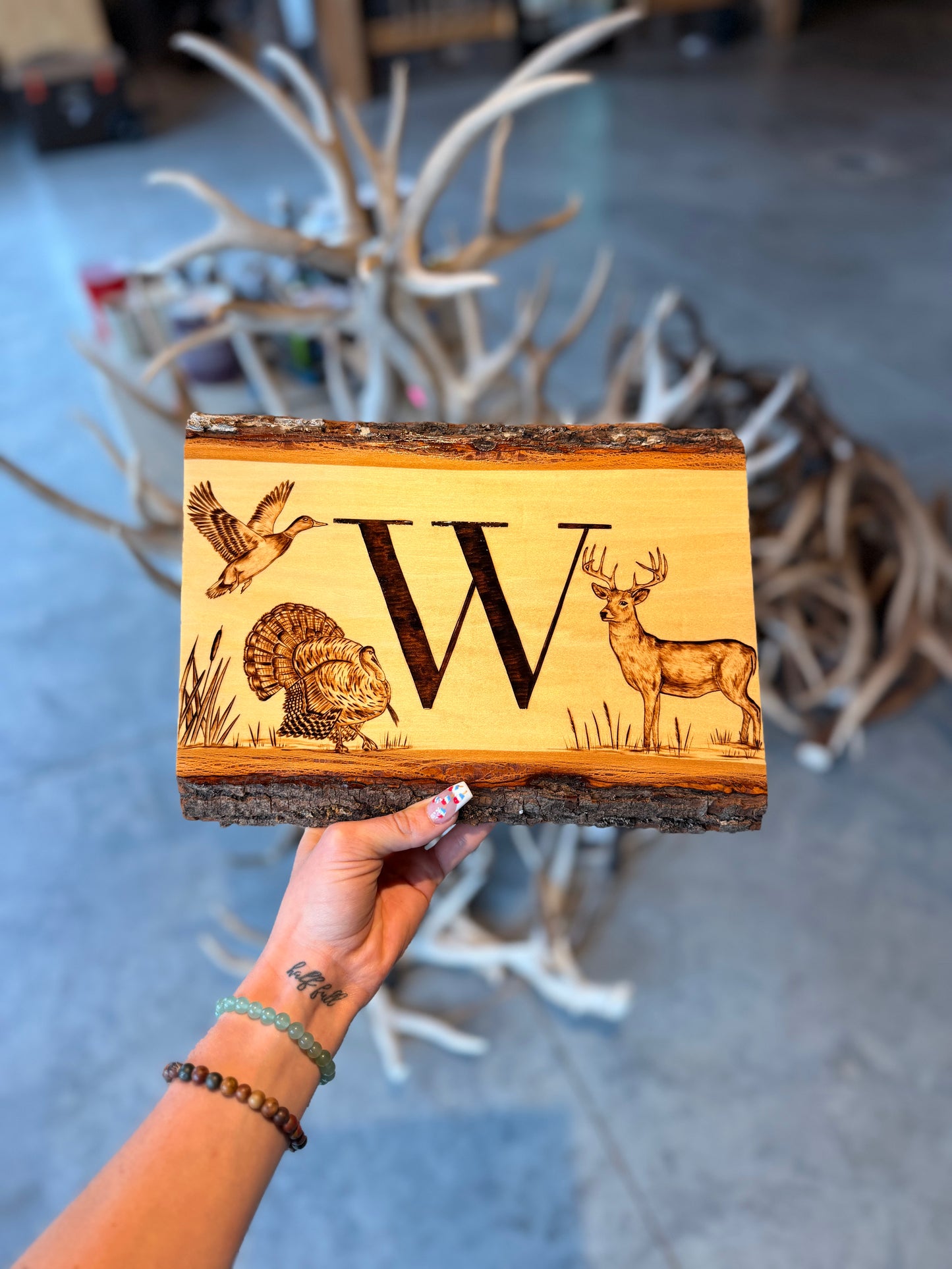 Custom letter wildlife sign