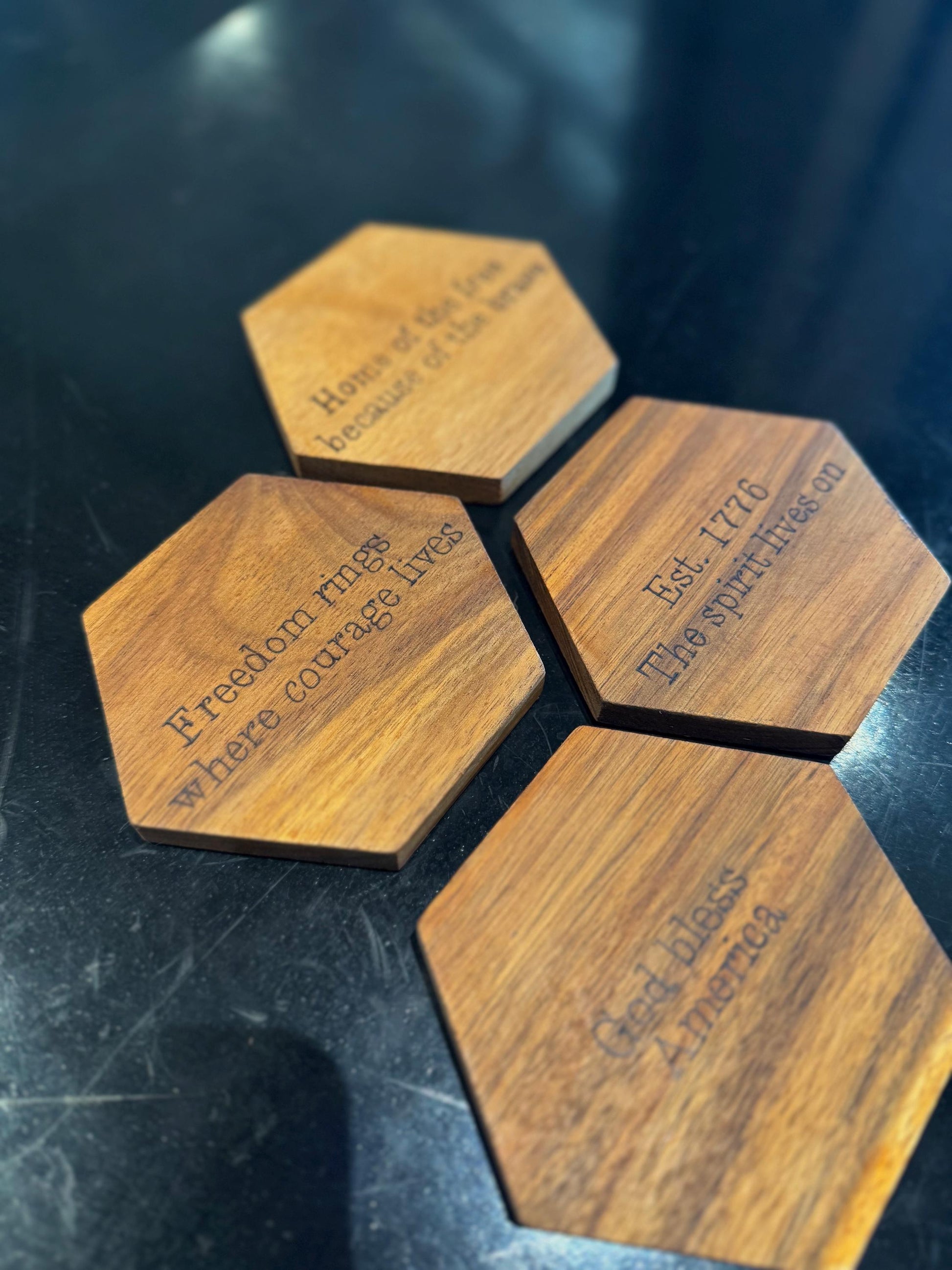 American Saying Coasters (set of 4)