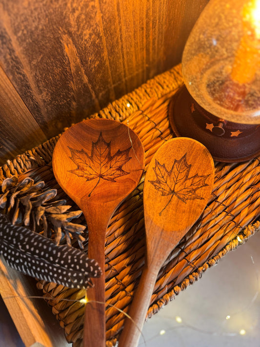 Wood burned fall utensils/fall season decor