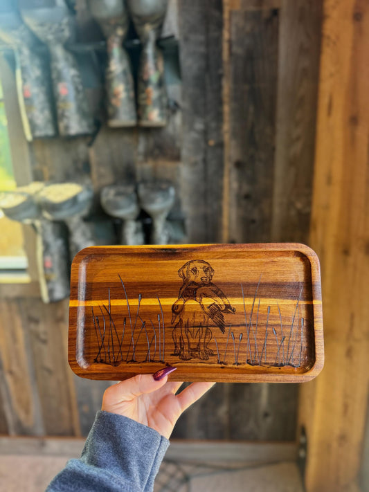 custom duck dog tray