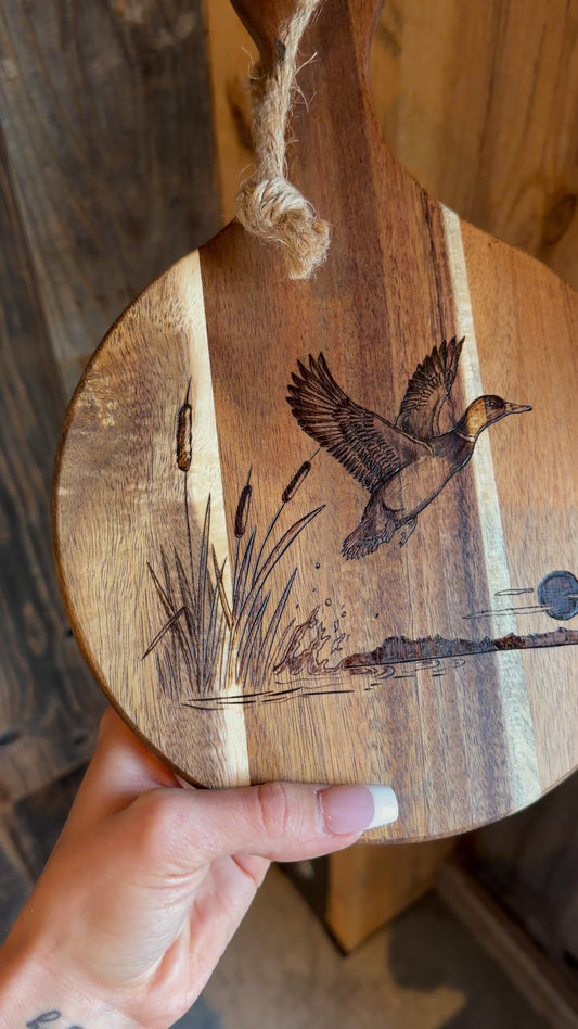 Duck scene trivet
