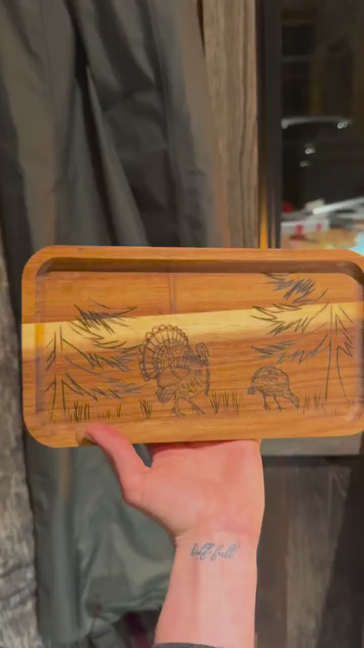 Custom upland game tray